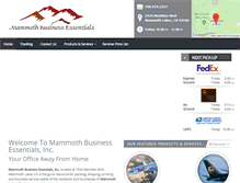 Tablet Screenshot of mammothbusiness.com